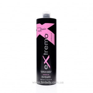 Аргановый увлажняющий шампунь для кучерявых волос Extremo Dry & Crisp Shampoo 1000 мл